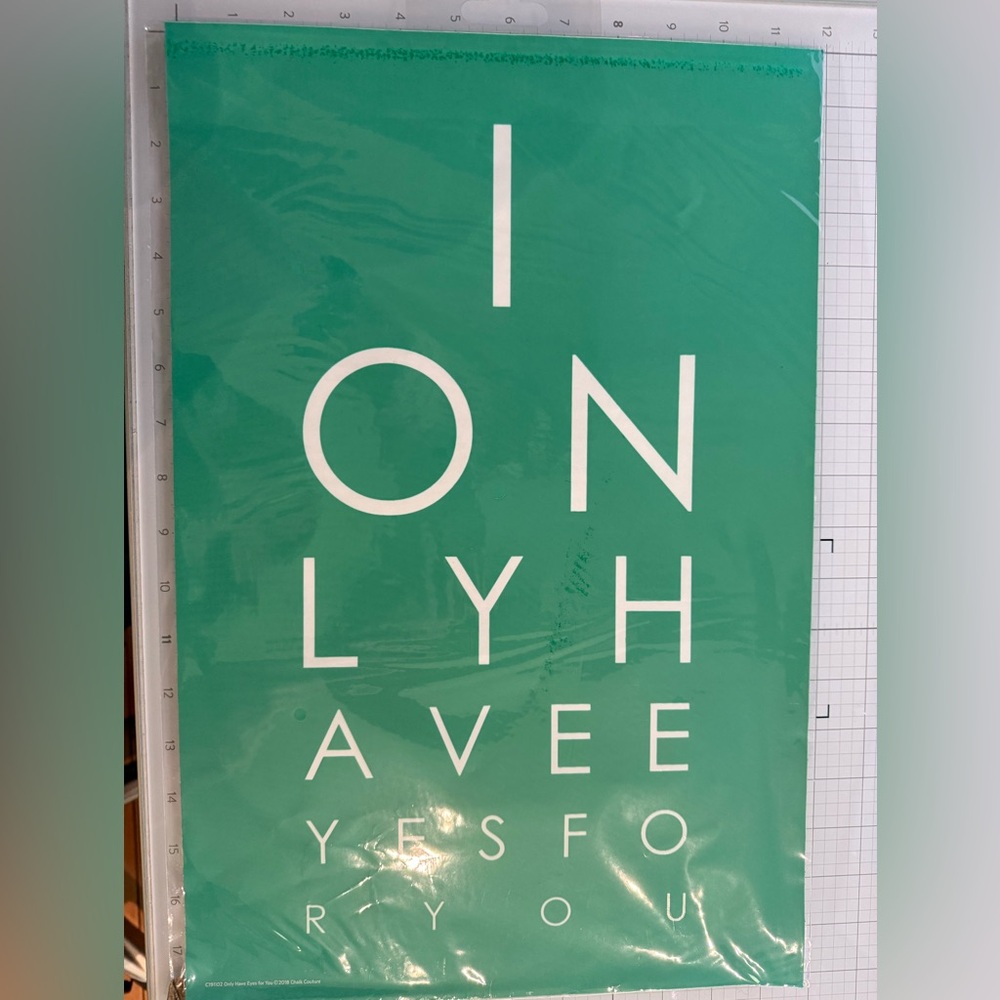 Chalk Couture - Only Have Eyes for You - Silk Screen Stencil - New DIY Decor
